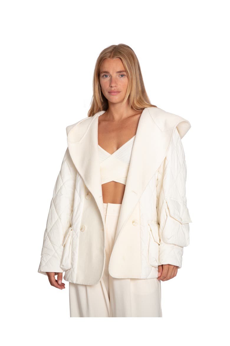 Only You Quilted Utility Jacket, Main, color, White