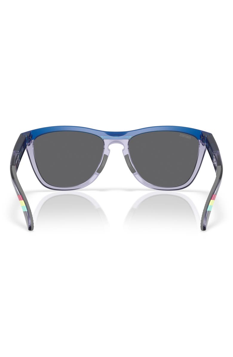 Oakley x Fortnite<sup>™</sup> Brite Bomber Frogskins<sup>™</sup> Range 55mm Prizm<sup>™</sup> Polarized Keyhole Sunglasses, Alternate, color, Black Blue