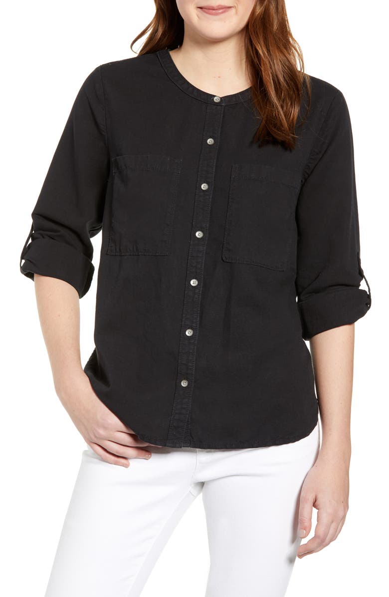 Caslon<sup>®</sup> LS WOVEN TOP, Main, color, 