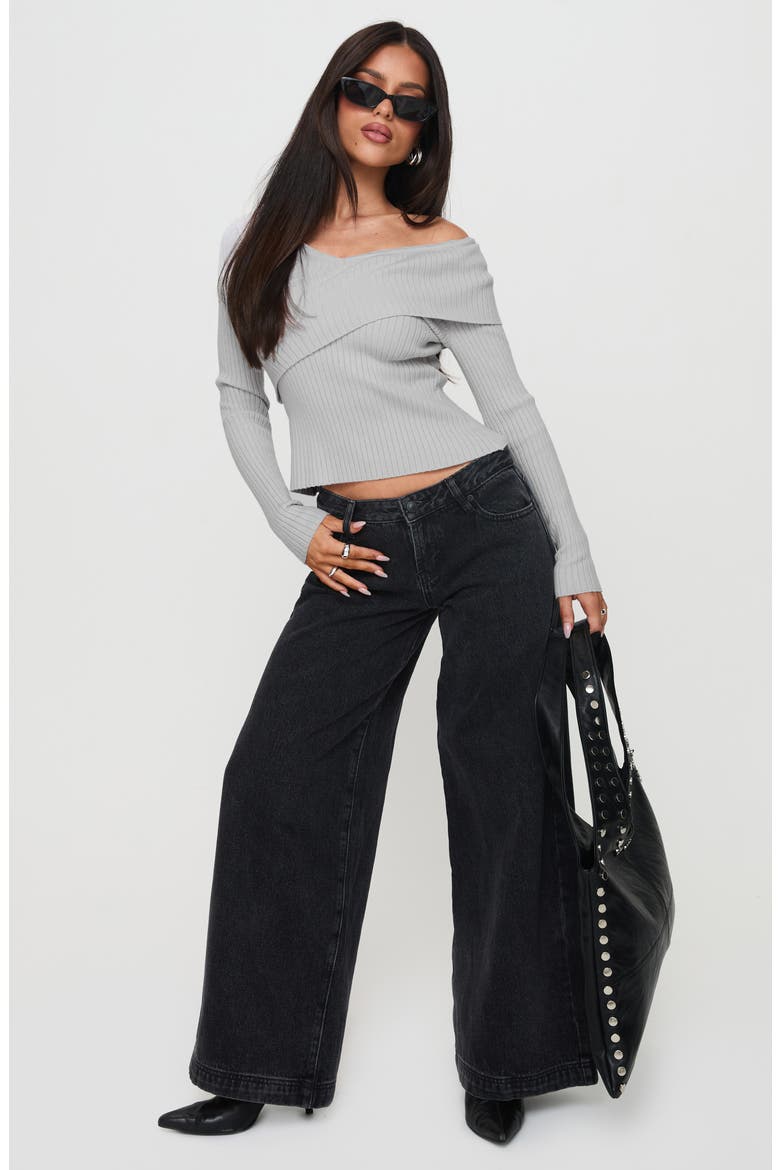 Nolia Rib Sweater, Alternate, color, GREY
