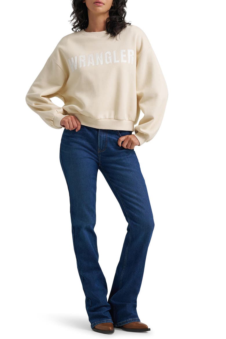 Graphic Crewneck Sweatshirt, Alternate, color, WHITECAP GRAY