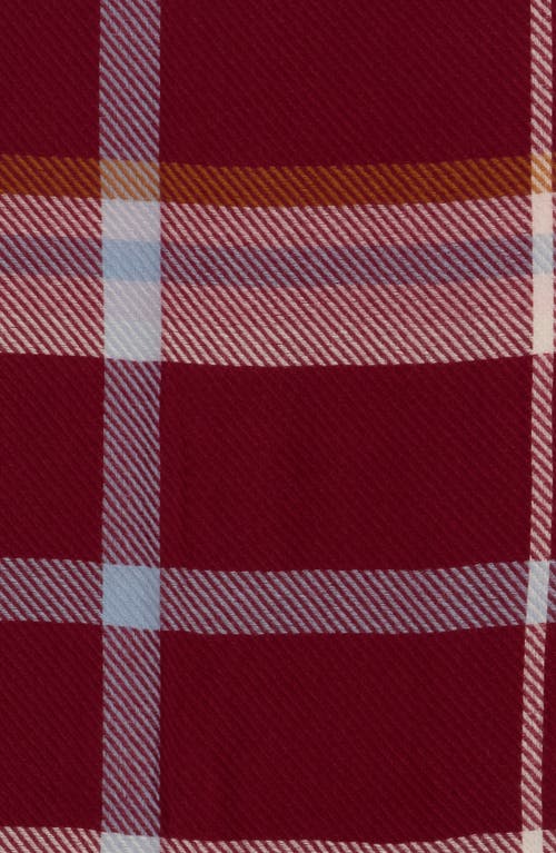 Vince Camuto Oversized Twill Plaid Scarf In Red