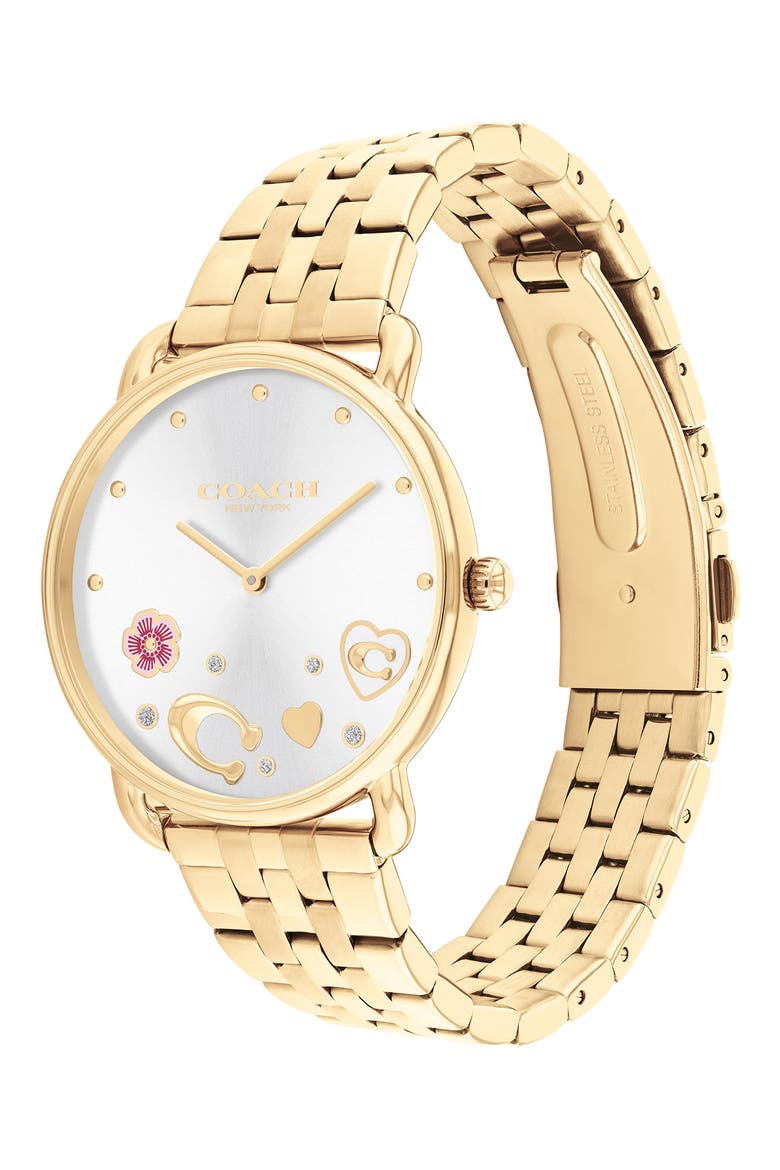 Elliot Bracelet Watch, 36mm, Alternate, color, WHITE SUNRAY