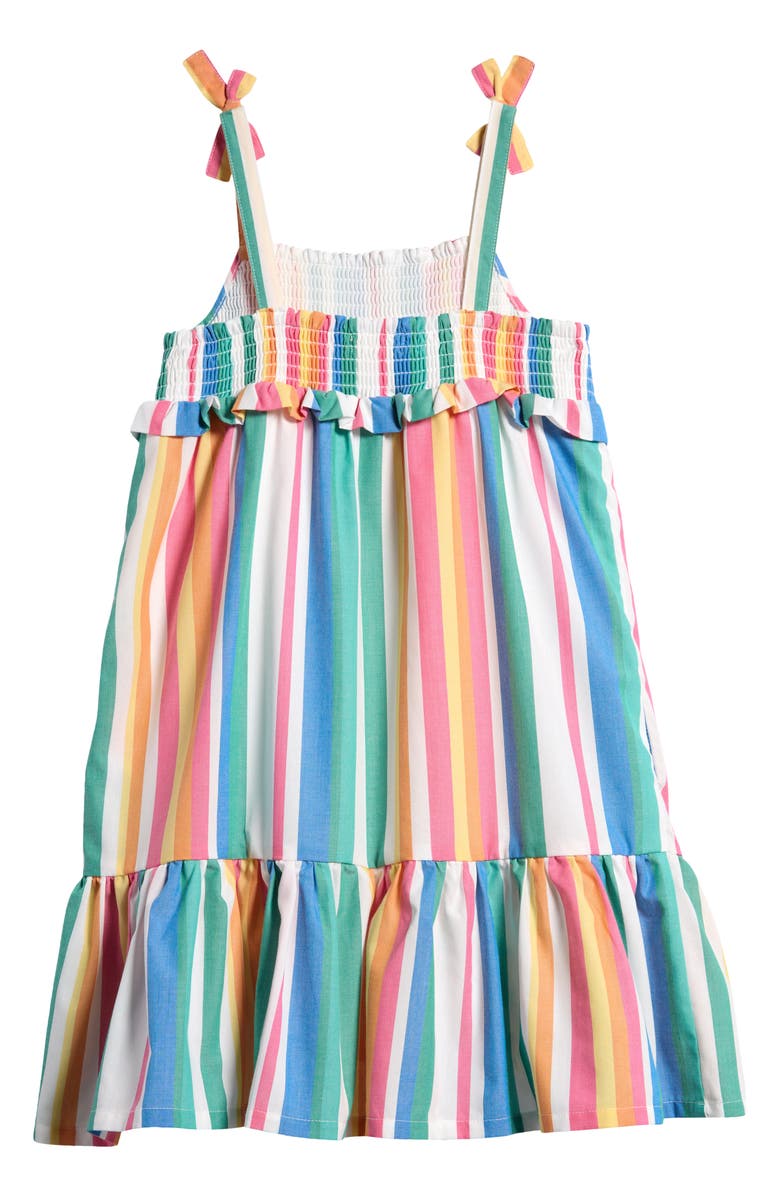 Tucker + Tate Kids' Smocked Tiered Chambray Dress, Alternate, color, 