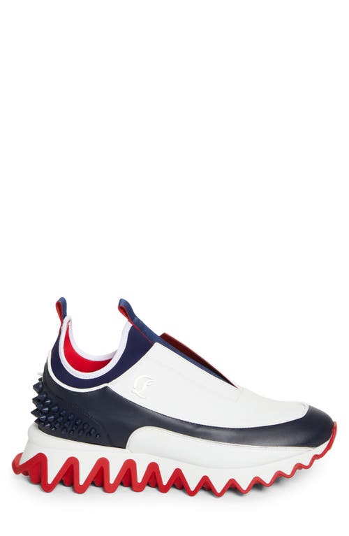 Christian Louboutin Sharkyloub Spikes Slip-on Sneaker In Multi