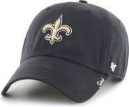 '47 Women's '47 Black New Orleans Saints Miata Clean Up Adjustable Hat