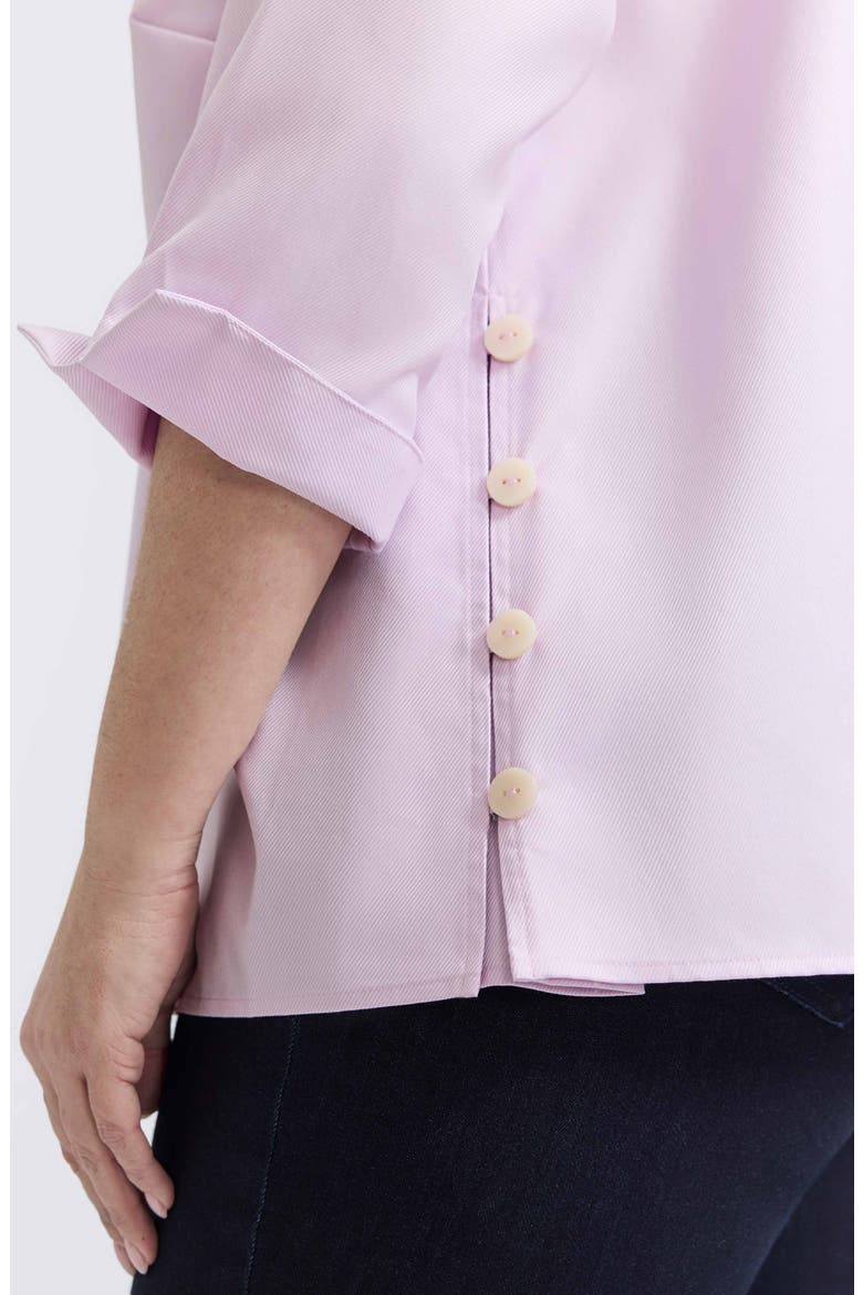 Beatrice Side Button Shirt, Alternate, color, ORCHID BOUQUET