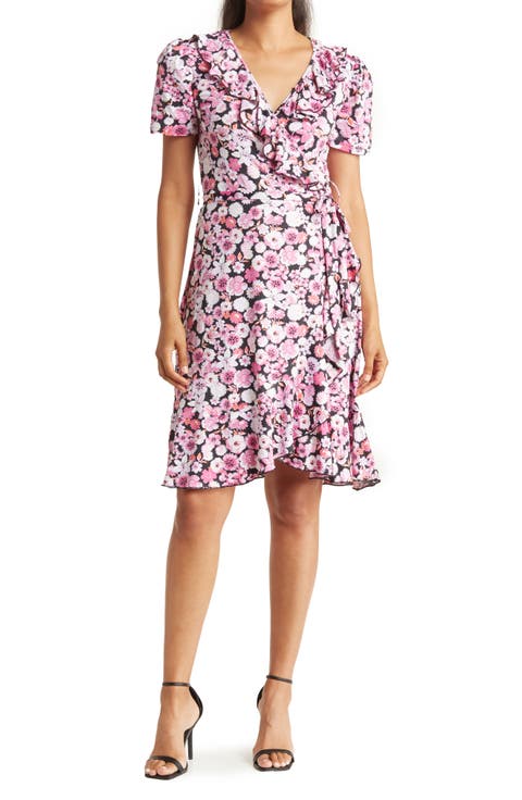 Love by Design Viola Faux Wrap Mini Dress