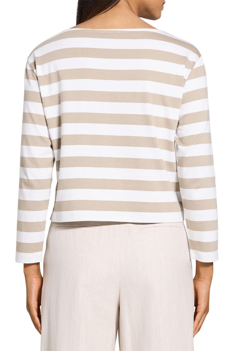 Theory Stripe Boat Neck T-Shirt, Alternate, color,