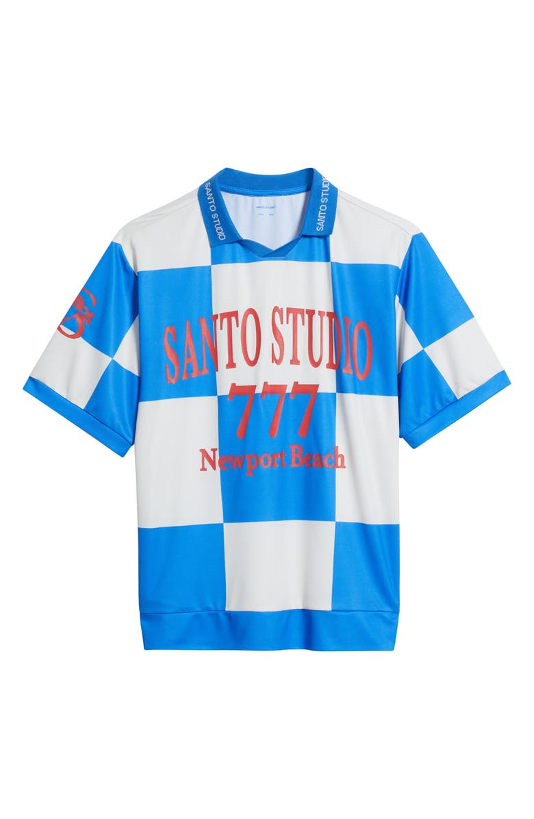 SANTO STUDIO Newport Beach Club Soccer Jersey, Alternate, color, Blue