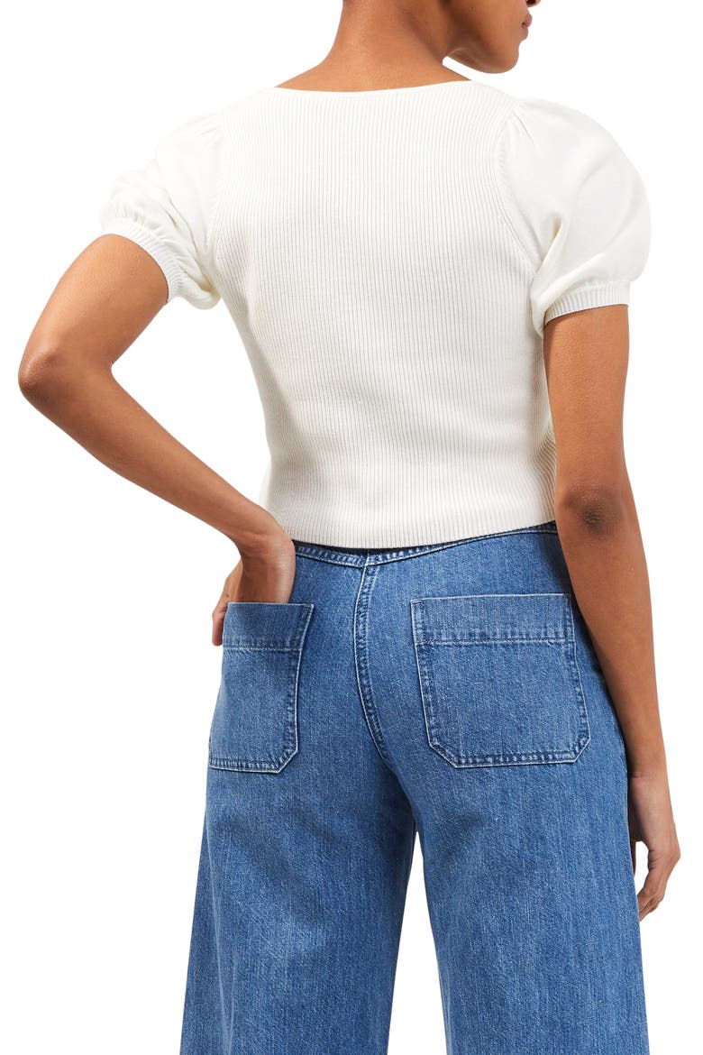 Jaida Puff Sleeve Sweater, Alternate, color, SUMMER WHITE