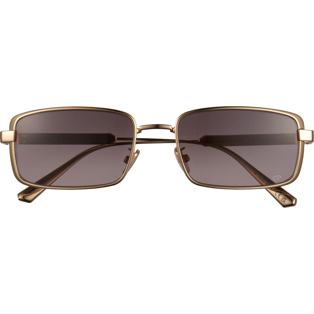 Dior Cannage S2u Rectangular Sunglasses In Brown