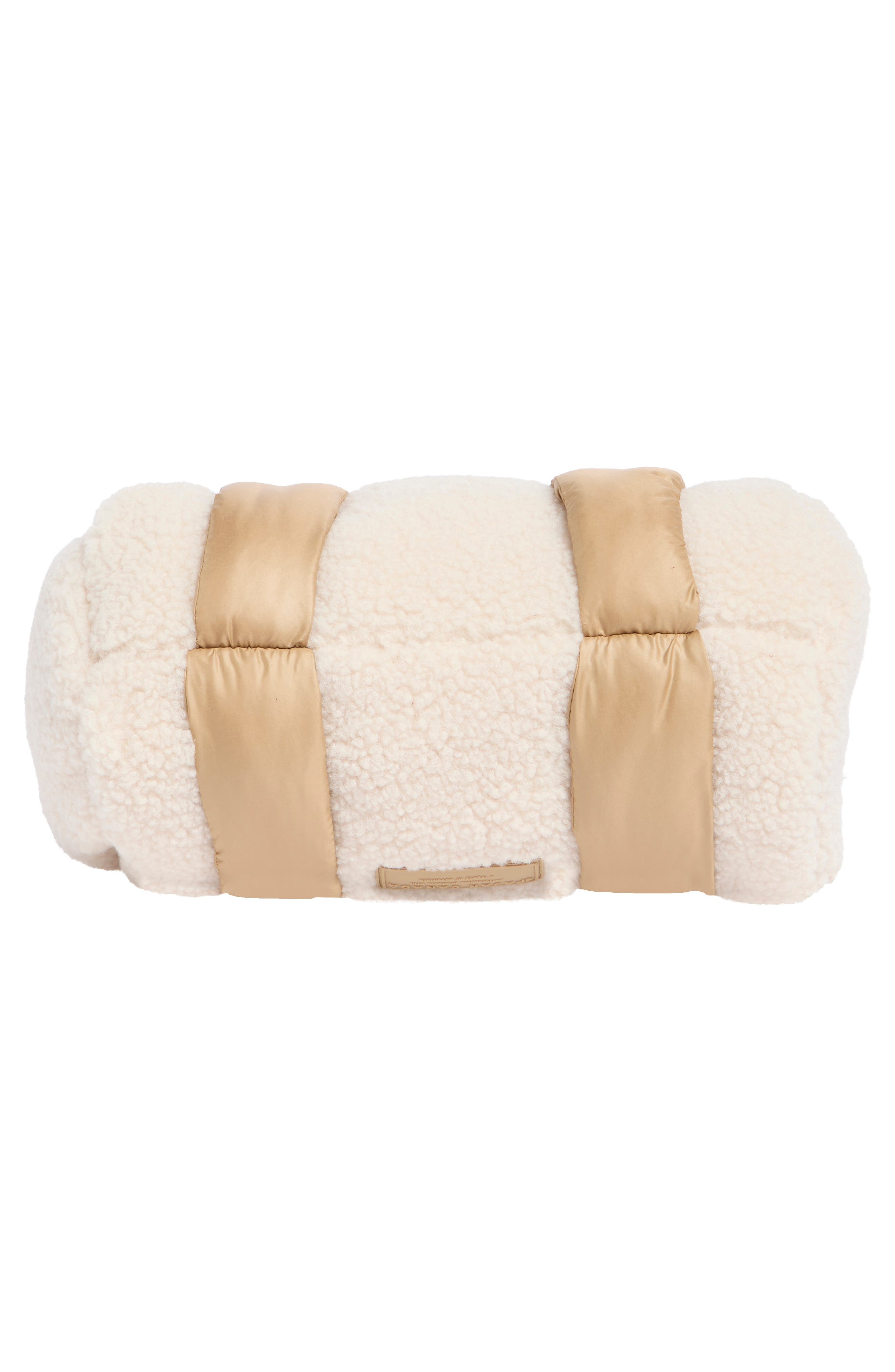 Pajar Valentina Fleece Crossbody Bag, Alternate, color, Champagne