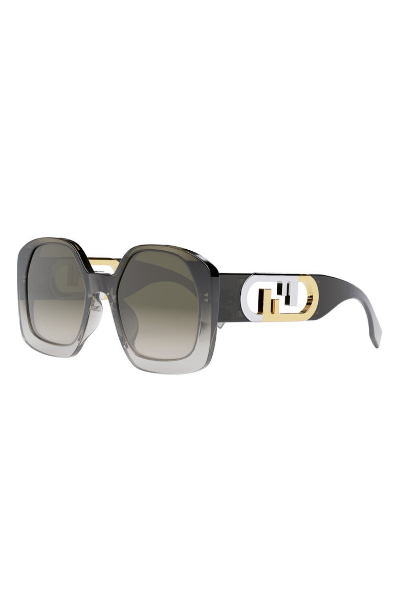 Fendi 'Fendi O'Lock 54mm Geometric Sunglasses, Alternate, color,