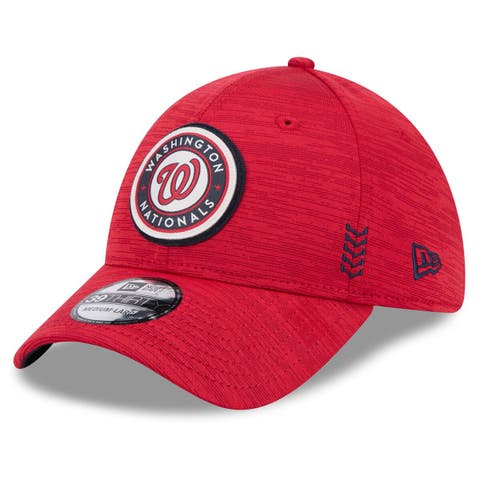 Men's New Era  Red Washington Nationals 2024 Clubhouse 39THIRTY Flex Fit Hat