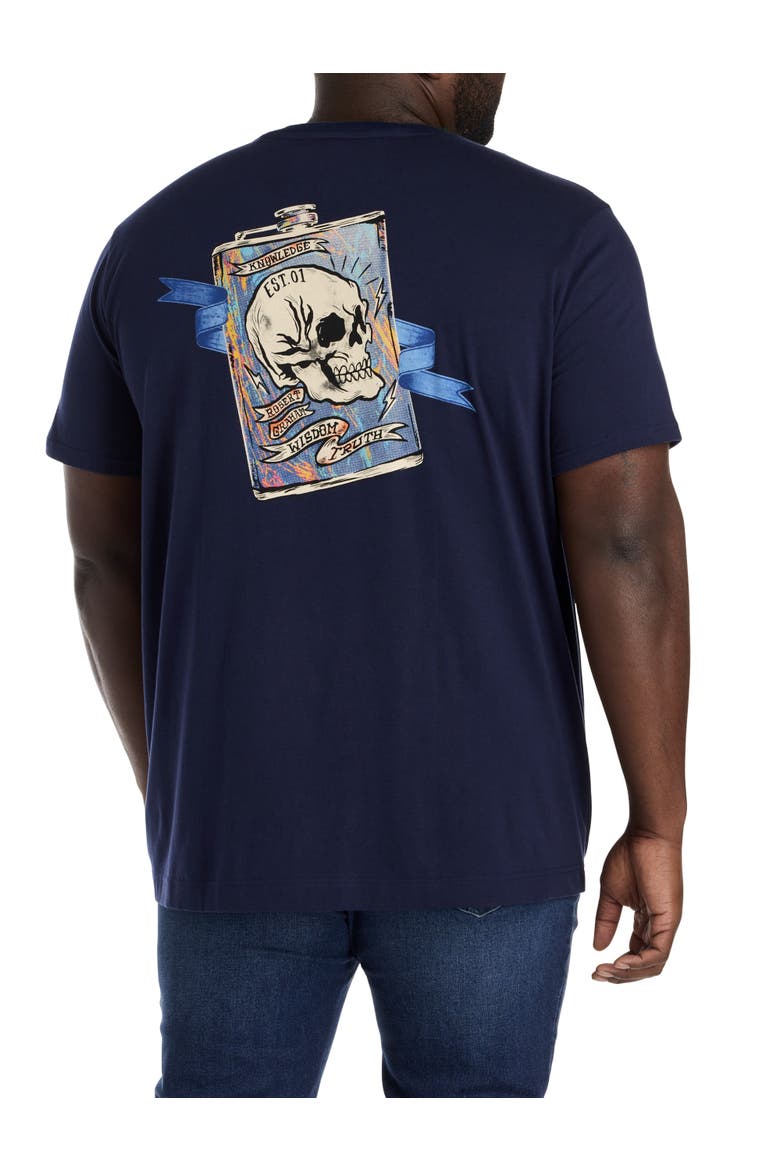 Big & Tall Flask Graphic Tee, Main, color, NAVY