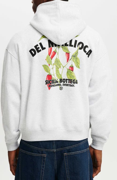 Cotton On Box Fit Graphic Hoodie In White