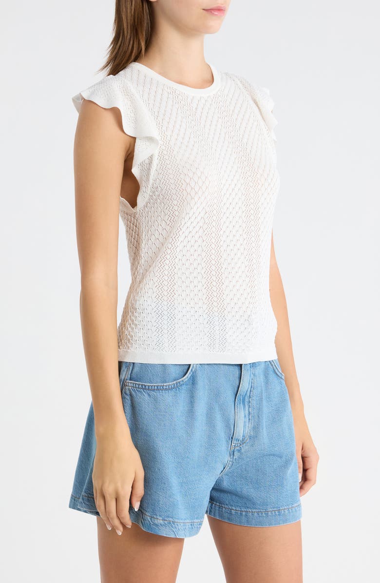 PAIGE Margo Cap Sleeve T-Shirt, Alternate, color, White