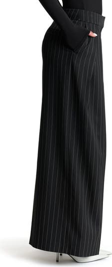 Pinstripe Wide Leg Pants