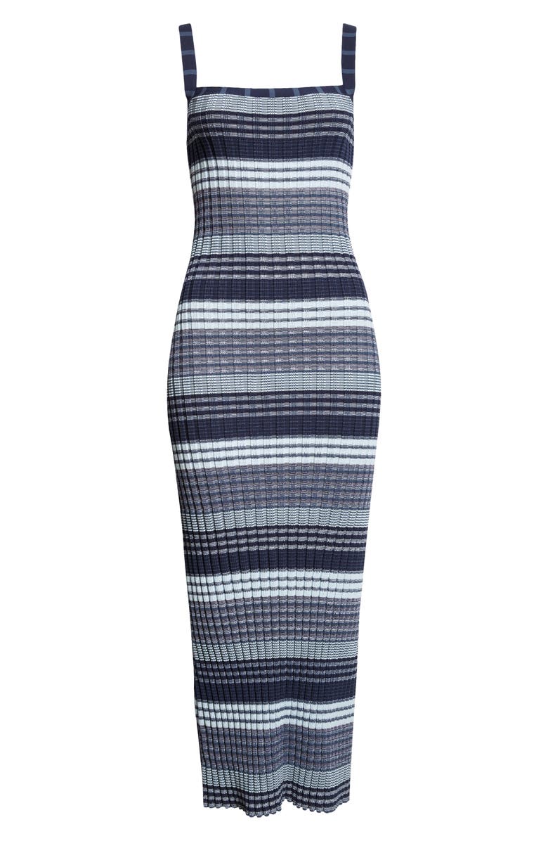 Ramy Brook Cheval Stripe Sweater Dress, Alternate, color, Navy Stripe