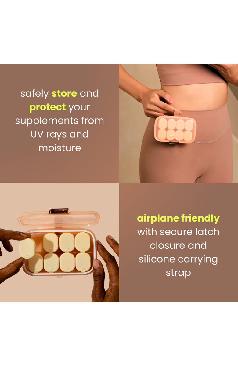 Mela Vitamins Weekly Vitamin Case, Alternate, color, Peachy Coral