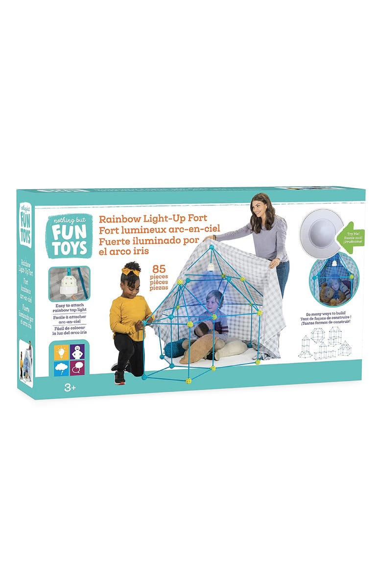 NOTHING BUT FUN Rainbow Light-Up Fort, Main, color, 