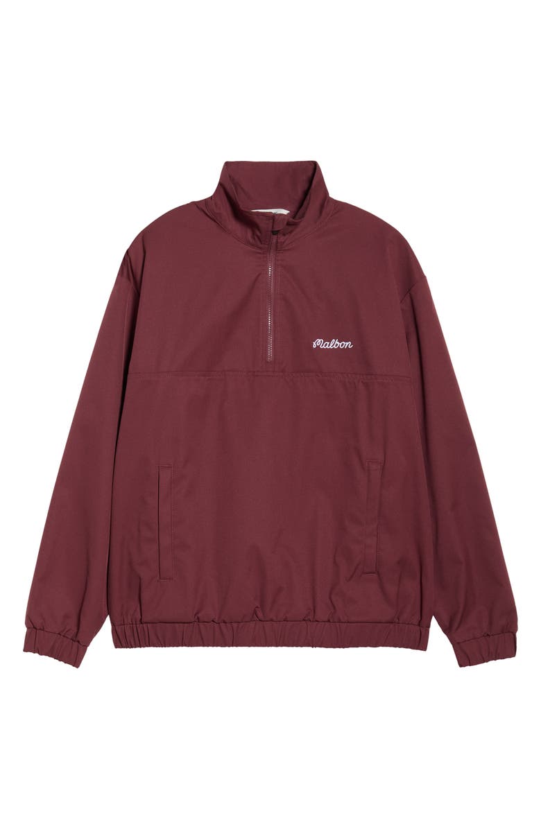 Malbon Golf Noah Quarter Zip Pullover, Alternate, color, Red Mahogany
