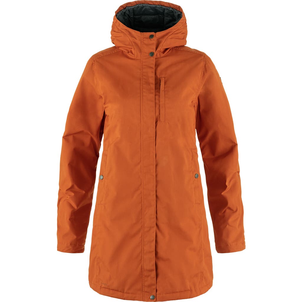 Fjall Raven Fjällräven Kiruna Water Resistant Parka In Orange