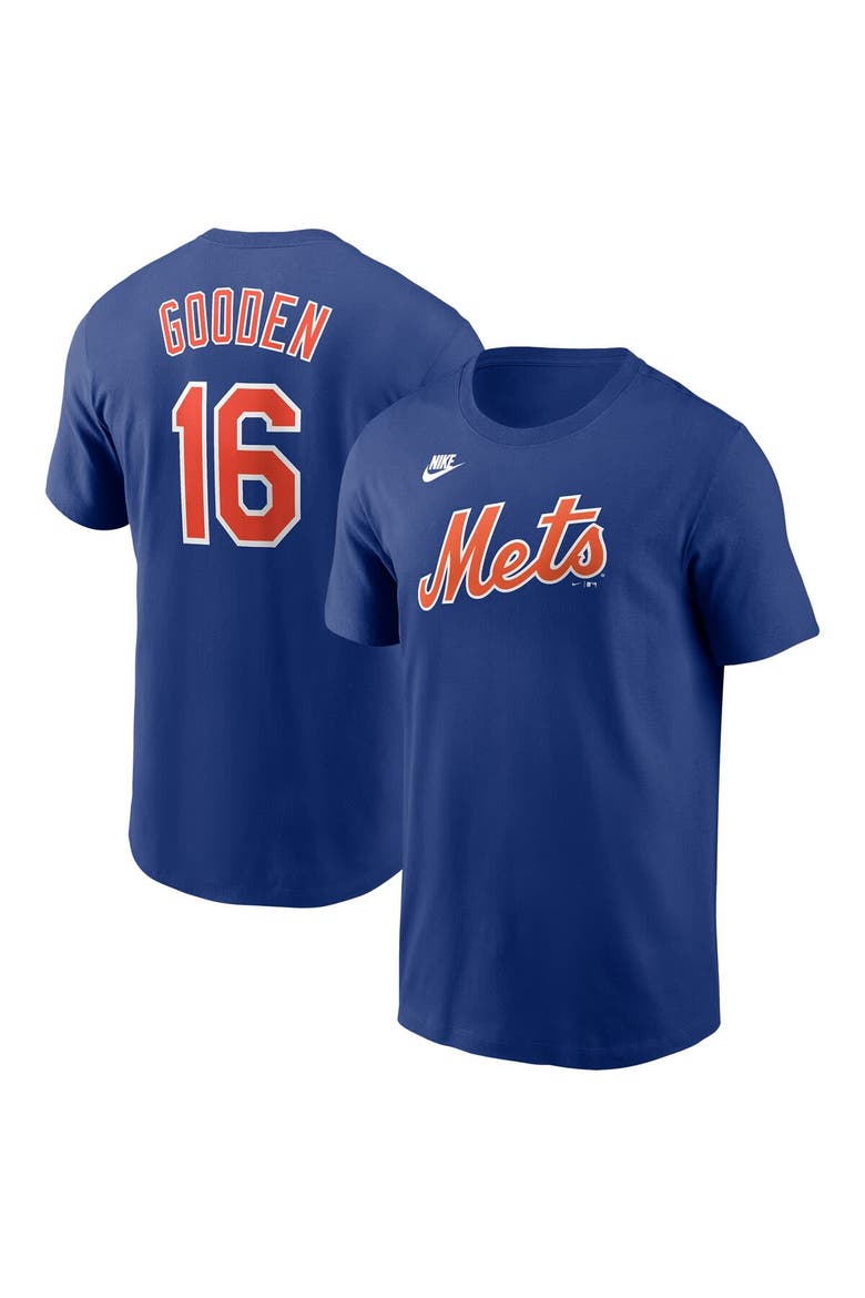 Men's Nike Dwight Gooden Royal New York Mets Cooperstown Collection Fuse Name & Number Retirement T-Shirt, Main, color, Royal