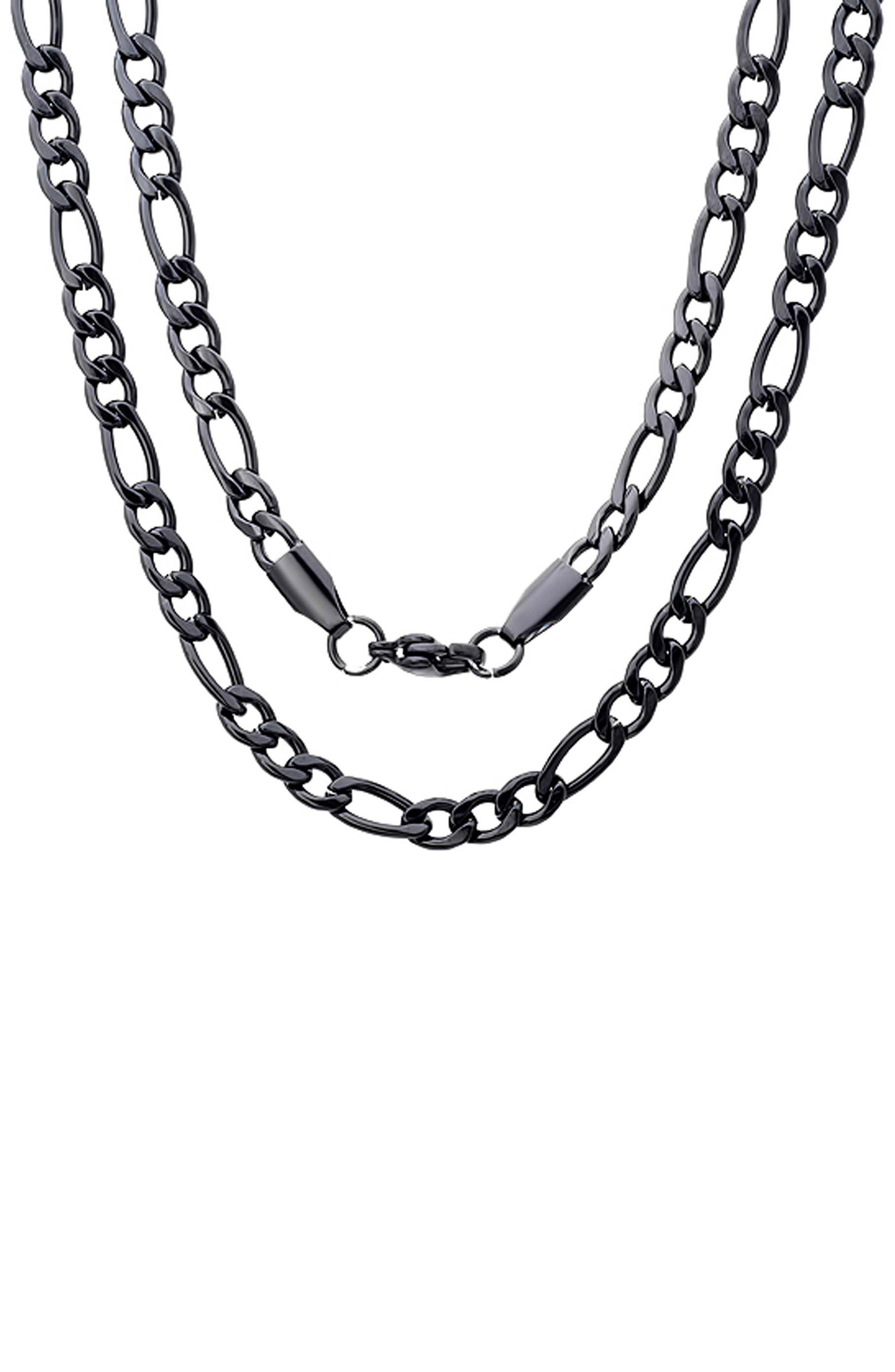 Set of 2 Figaro Chain Necklaces