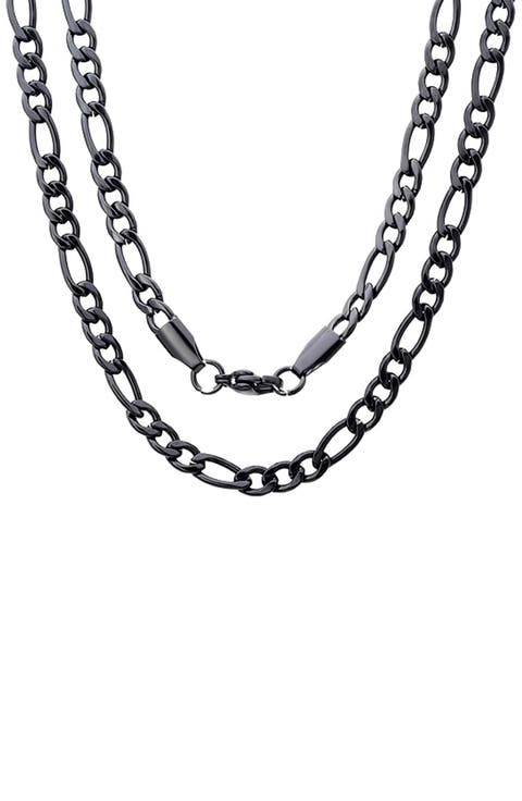 Set of 2 Figaro Chain Necklaces