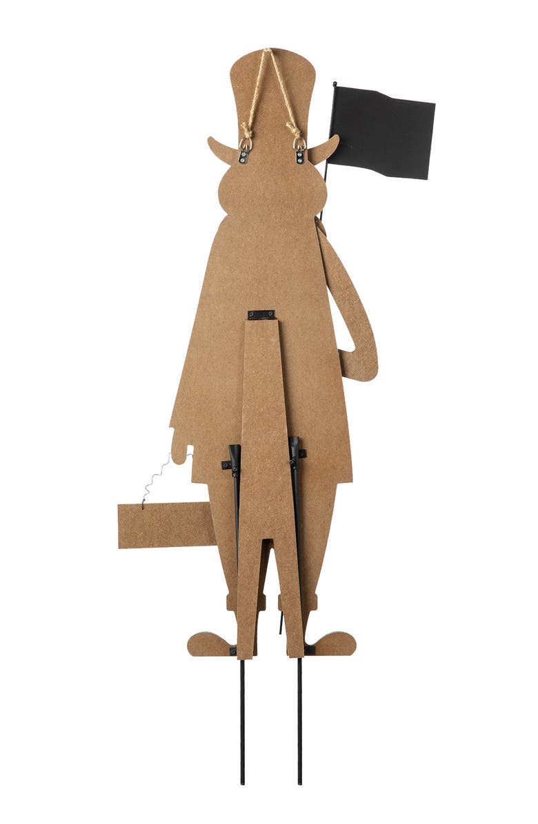 Glitzhome Wooden Patriotic Uncle Sam Yard Stake Wall Sign or Porch Decor, Alternate, color, 