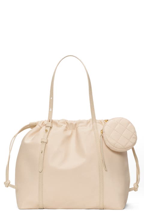 Small Waverly Leather Trim Nylon Tote