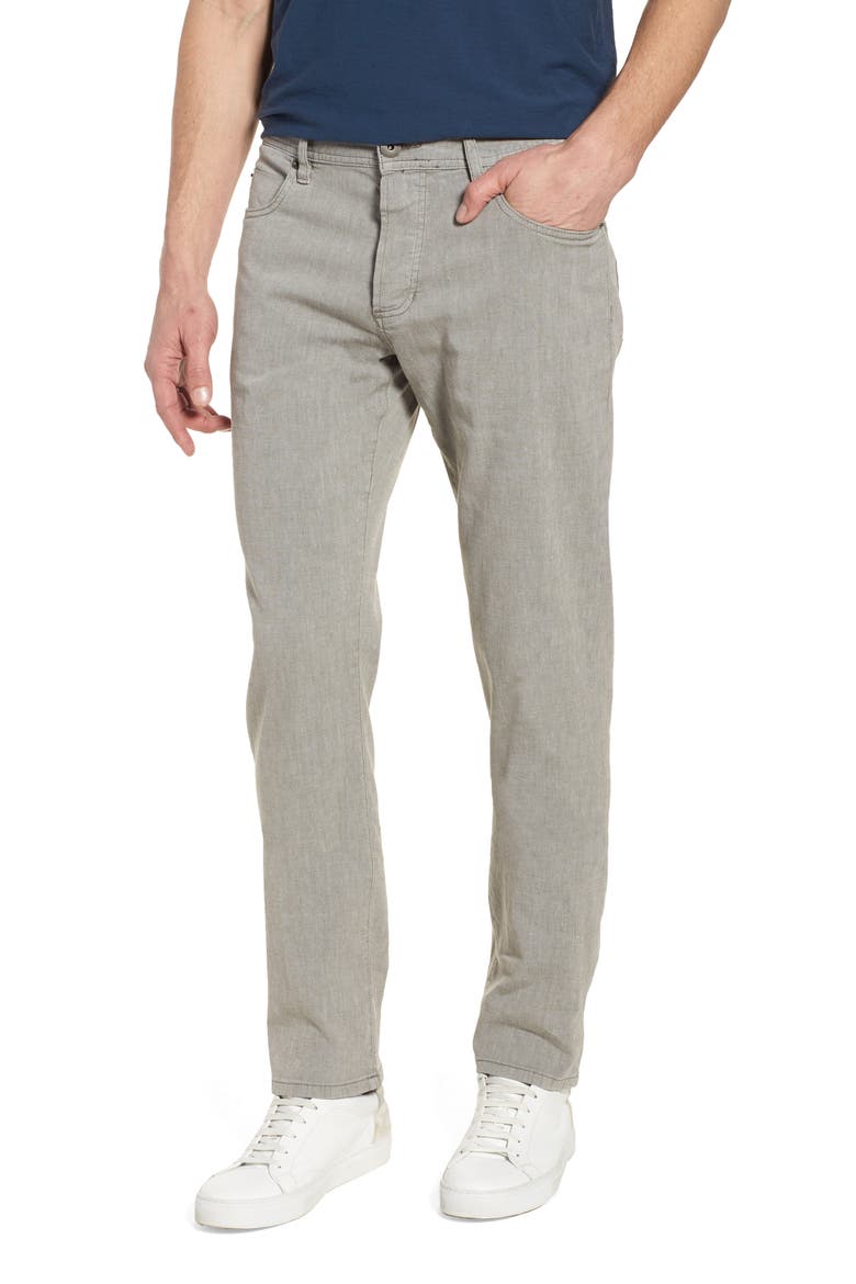 Straight Leg Five-Pocket Pants, Main, color, FOG PIGMENT