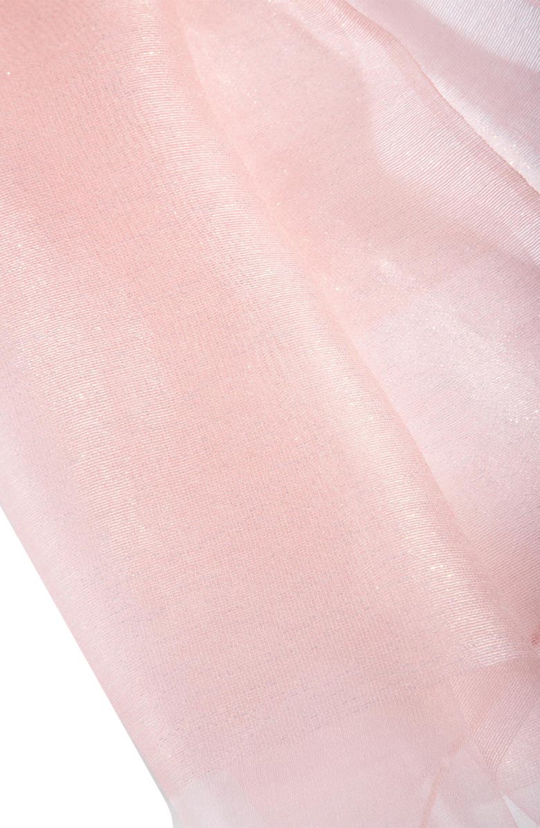 SAACHI Sparkle Sheer Silk Wrap, Alternate, color, Pink