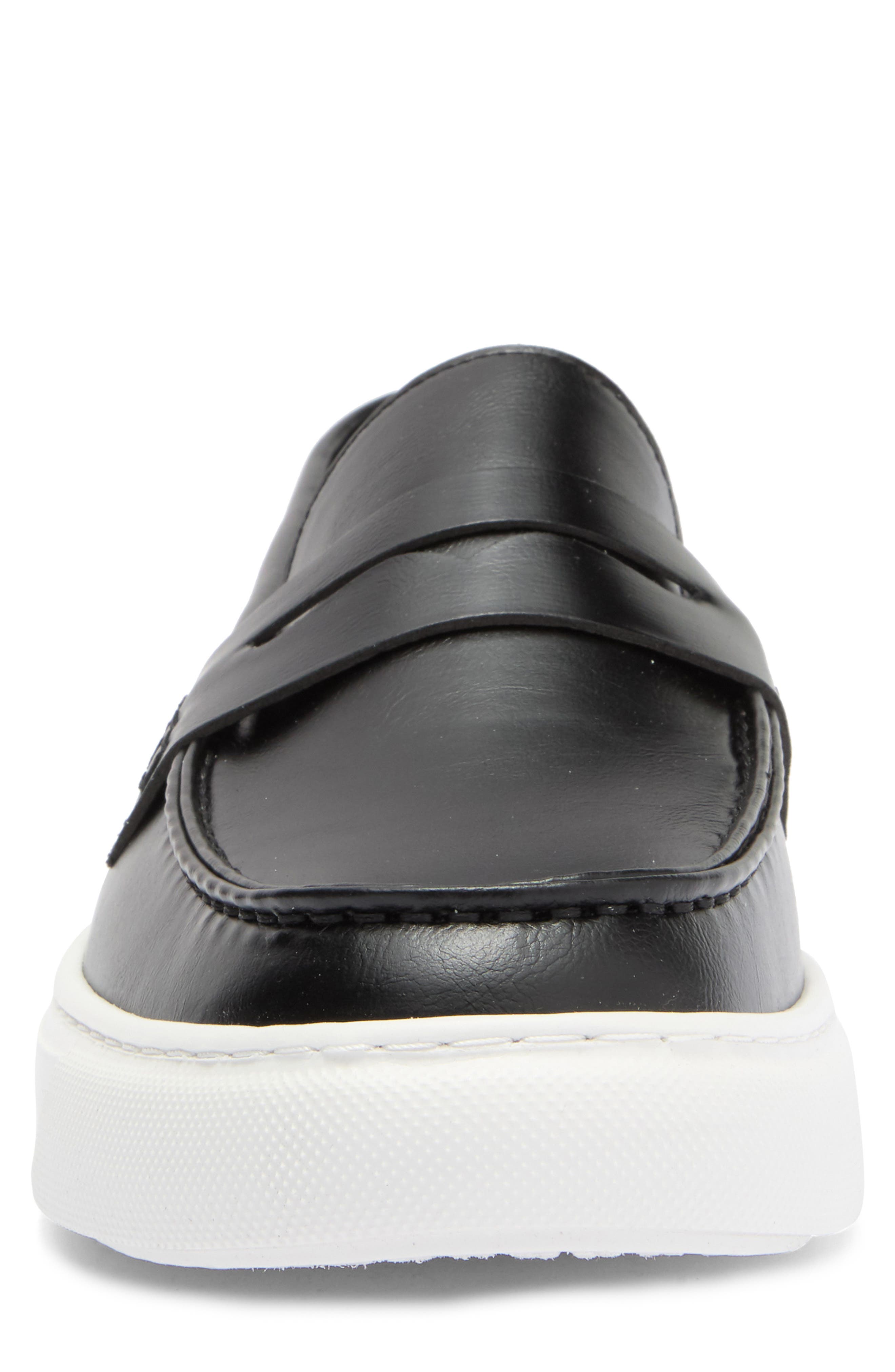 Texman Penny Loafer Sneaker, Alternate, color, BLACK