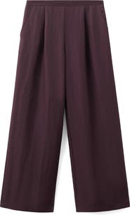 MANGO Pleated Palazzo Pants