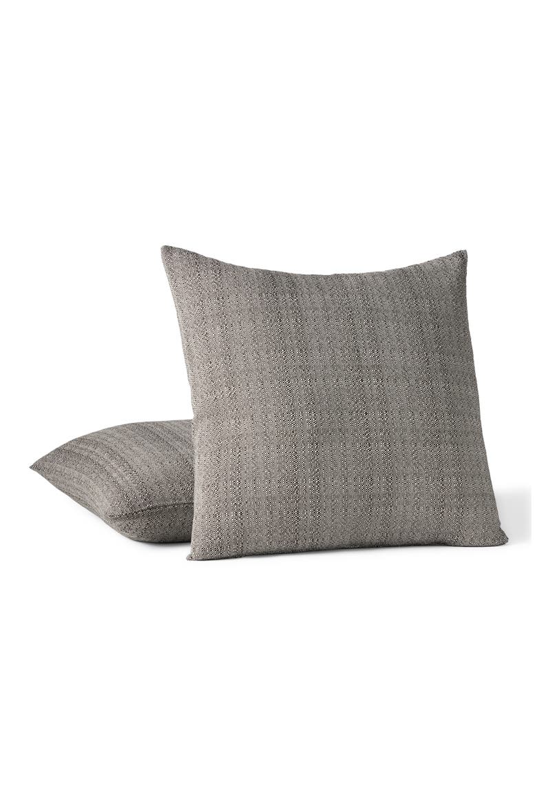 Lido Organic Cotton Throw Pillow Cover, Main, color, UNDYED W/ ESPRESSO