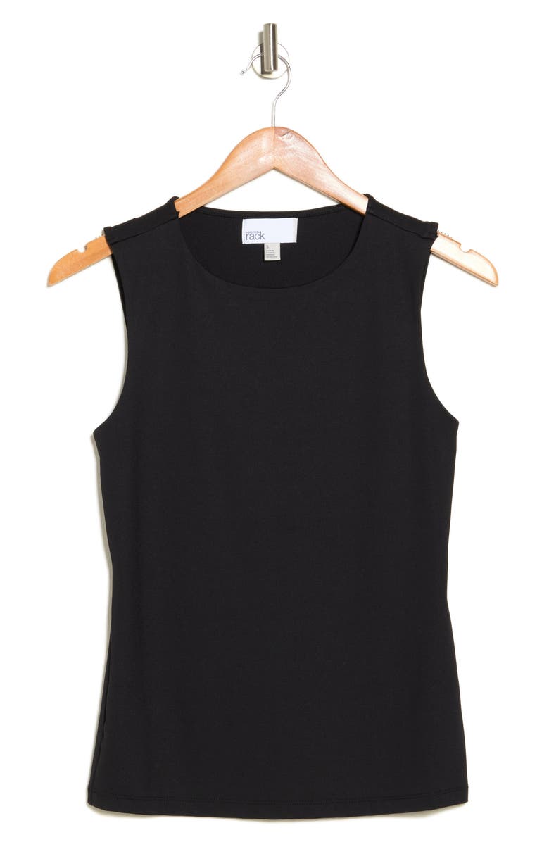 NORDSTROM RACK Sculpted Tank Top, Alternate, color, Black
