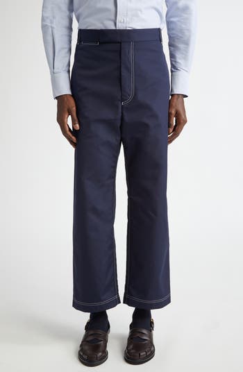 パンツ・ボトムスその他 T Browne Unconstructed Straight Leg Trousers Thom Browne Unconstructed Cotton Straight Leg Pants | Nordstrom