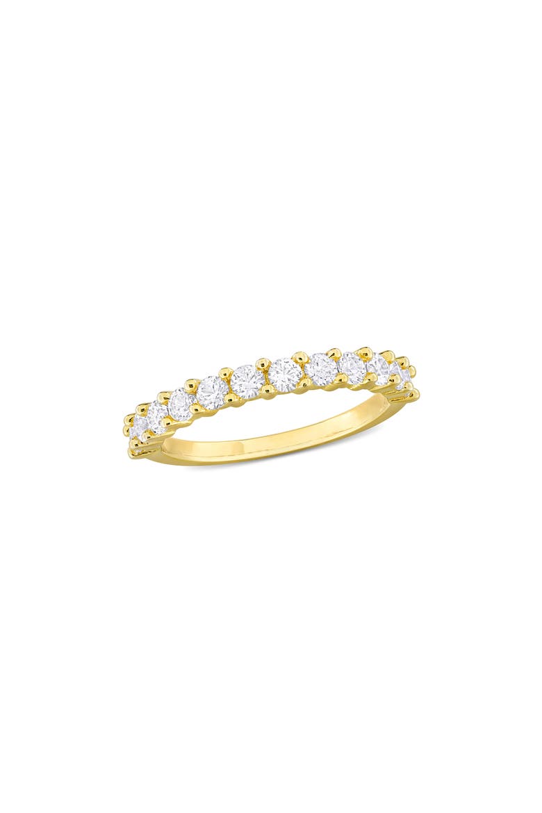 Created White Sapphire Band Ring, Main, color, WHITE