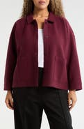 Eileen Fisher Classic Collar Boiled Wool Jacket