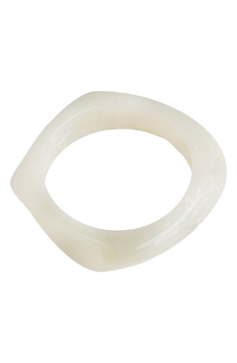 Panacea Resin Bangle, Main, color, White
