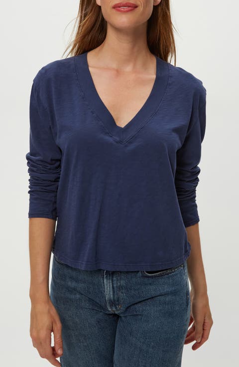 Brea V-Neck Supima Cotton Top