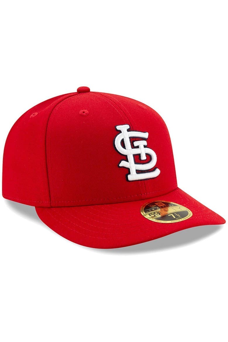 Men's New Era Red St. Louis Cardinals Authentic Collection On-Field Low Profile 59FIFTY Fitted Hat, Alternate, color, RED