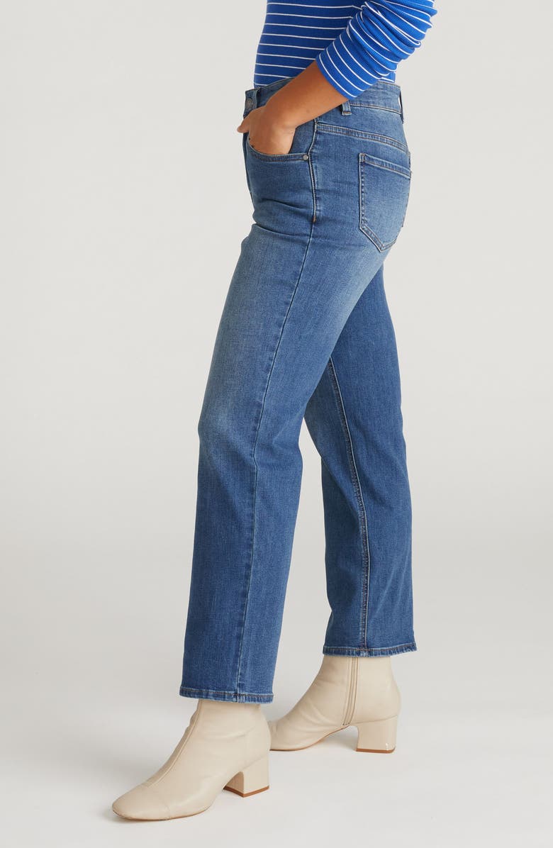 Universal Standard Seine Straight Leg Jeans, Alternate, color, Anzio Blue