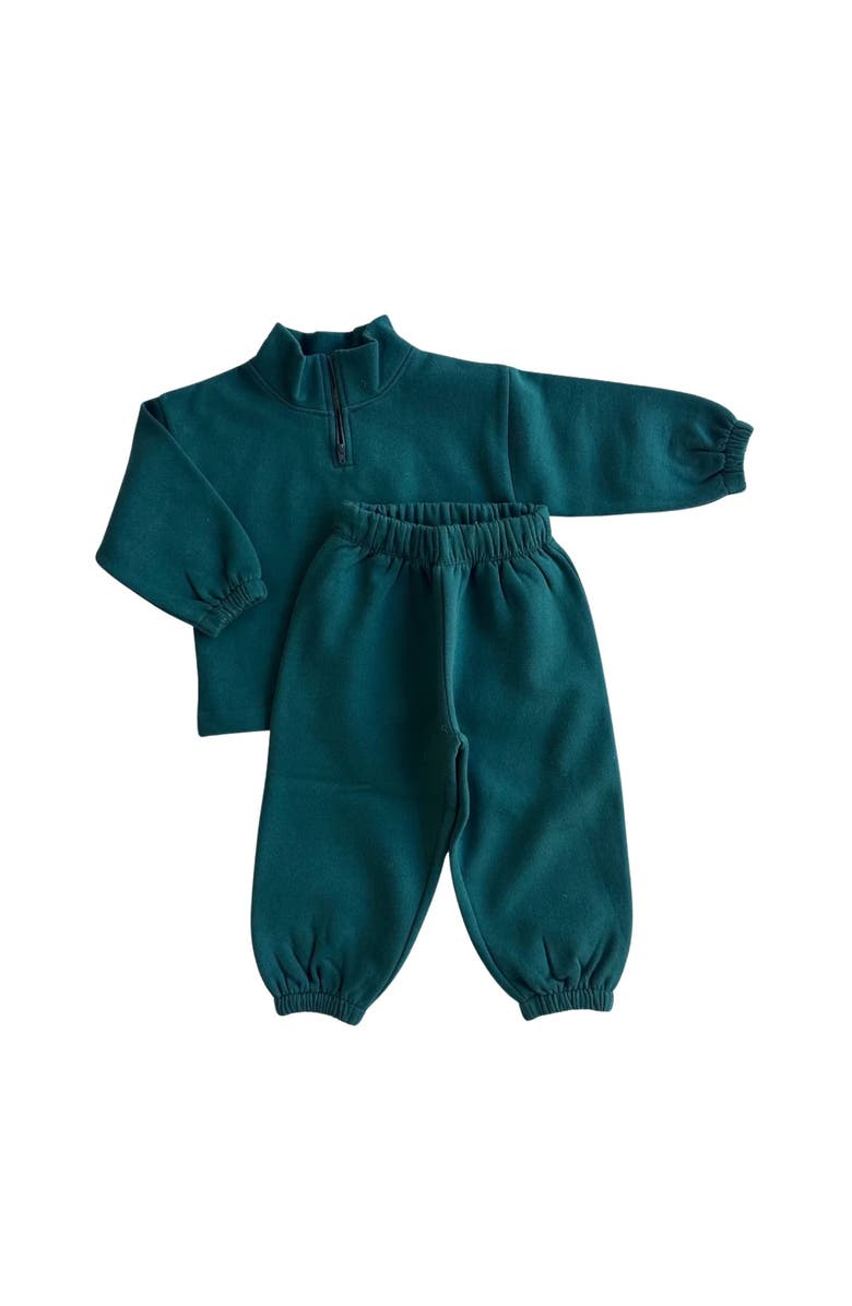 Winnie + Crew Brooks Quarter-Zip Set, Main, color, Botanical Garden