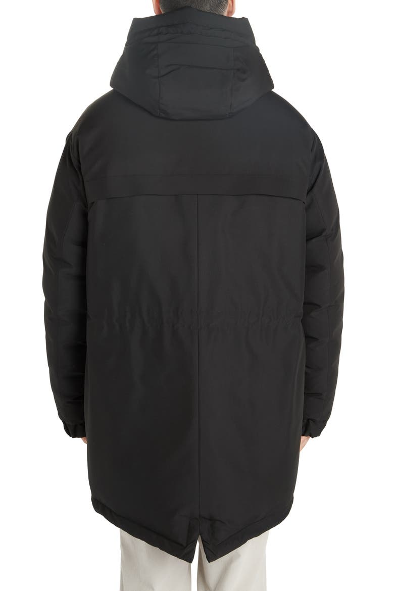 Chanier Hooded Down Jacket, Alternate, color, BLACK