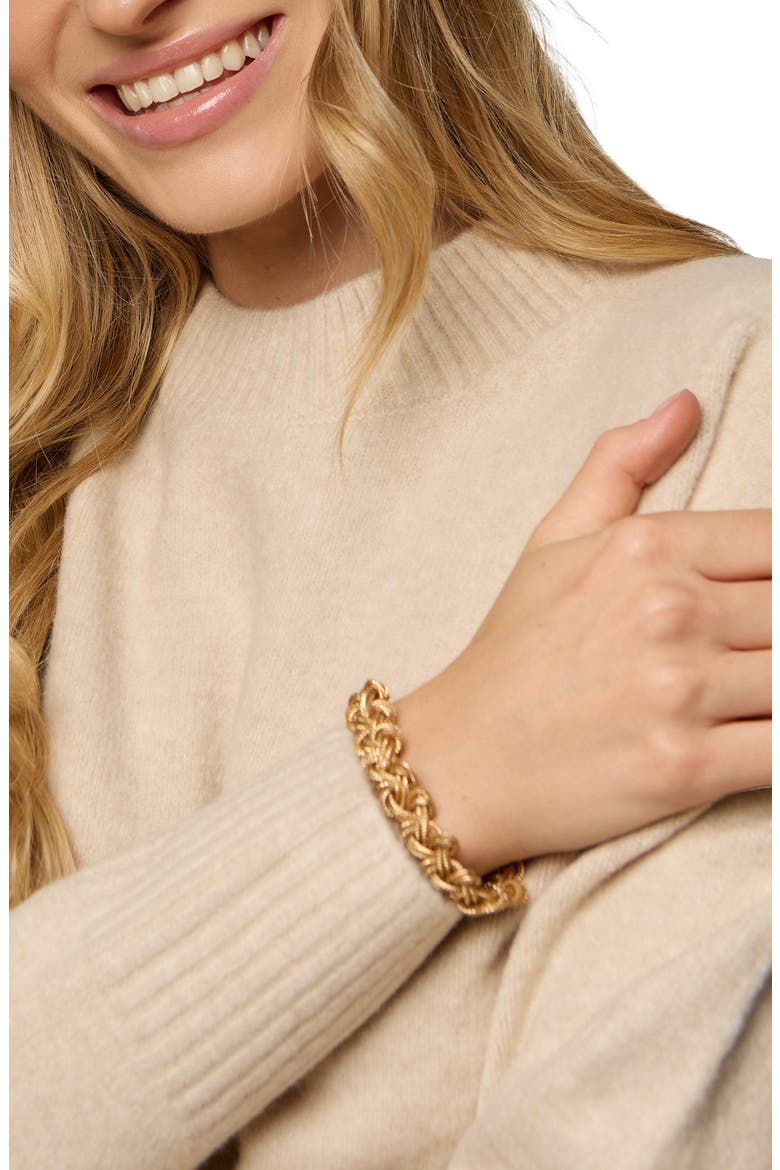 Woven Chain Magnetic Bracelet, Alternate, color, GOLD