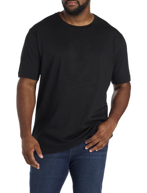 Psycho Bunny Big & Tall Graphic T-shirt In Black
